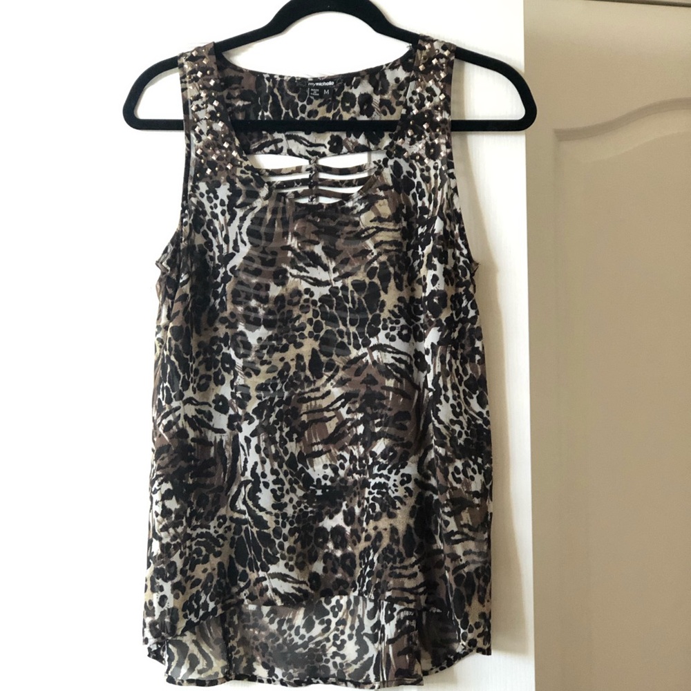 MyMichelle leopard print blouse
